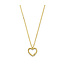 ROEMER Collier Hartje met diamant 0.01ct 41-43-45cm