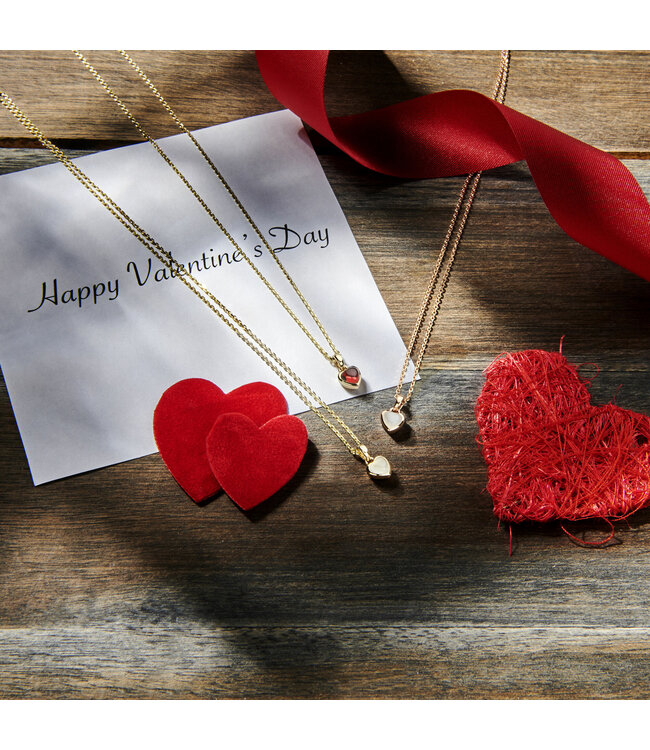 ROEMER Hanger Hart met Maansteen 14k roségoud