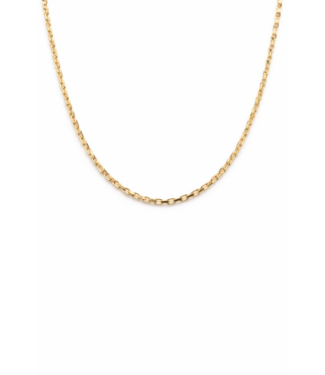 ROEMER ROEMER geelgouden ketting anker gediamanteerd 1.8/50