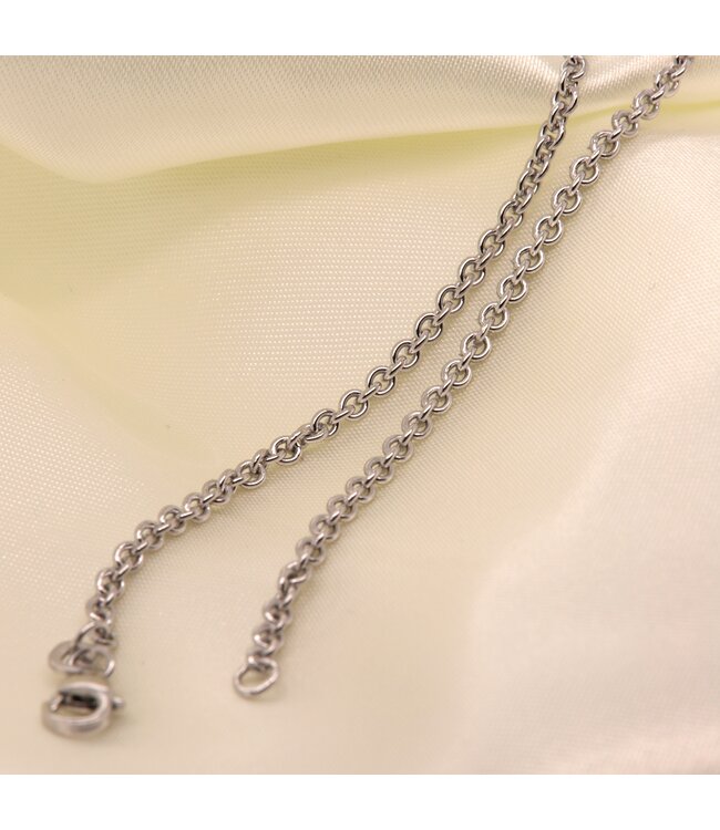 ROEMER witgouden ankercollier rond 50/2.3