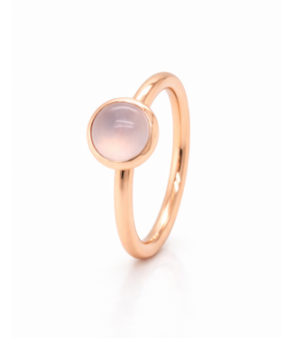 ROEMER by Bregje ROEMER by Bregje ring Single Bubble Mini 18K roségoud met Chalcedoon