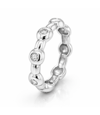 ROEMER by Bregje ROEMER by Bregje witgouden ring "drops"