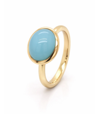 ROEMER by Bregje ROEMER by Bregje geelgouden ring met Chalcedoon