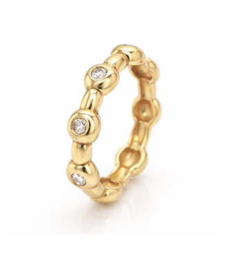 ROEMER by Bregje ROEMER by Bregje geelgouden ring "drops"