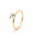 ROEMER by Bregje ROEMER by Bregje ring Lily 18K geelgoud met mint groene toermalijn