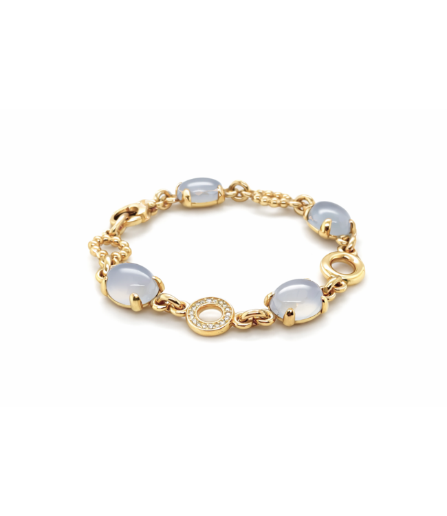 ROEMER by Bregje 18k geelgouden armband met chalcedoon