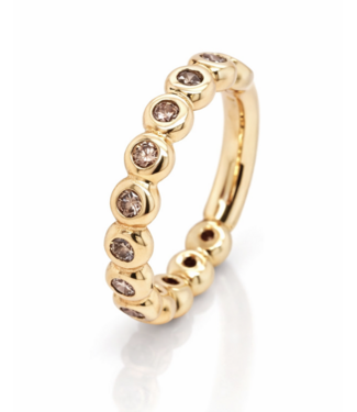 ROEMER by Bregje ROEMER by Bregje ring Colours 18K geelgoud met cognac diamant