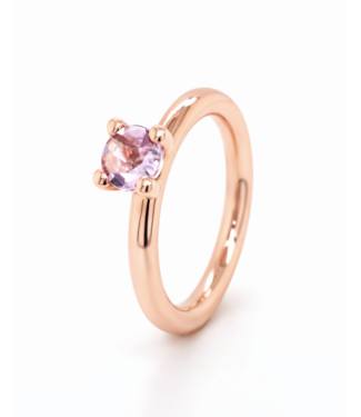 ROEMER by Bregje ROEMER by Bregje ring Lily 18K roségoud met Amethyst