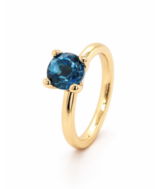 ROEMER by Bregje ROEMER by Bregje ring Lily 18K geelgoud London Blue Topaas