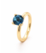 ROEMER by Bregje ring Lily 18K geelgoud London Blue Topaas