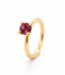 ROEMER by Bregje ROEMER by Bregje ring Lily 18K geelgoud met roze toermalijn