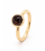 ROEMER by Bregje Ring single bubble 18k geelgoud met Rookkwarts