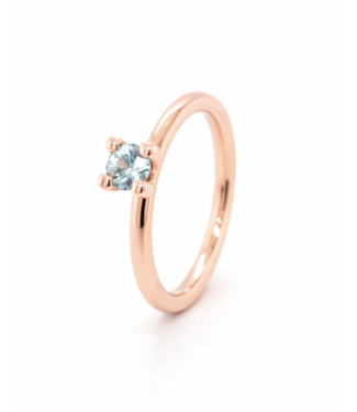 ROEMER by Bregje ROEMER by Bregje ring Lily Mini 18K roségoud met natuurlijke blauwe zirkoon