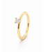 ROEMER by Bregje Ring Lily Mini 18k geelgoud met diamant 0.25ct maat 54