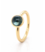 ROEMER by Bregje Ring single bubble 18k geelgoud met London Blue Topaas