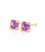 ROEMER by Bregje ROEMER by Bregje Oorstekers Lily 14k geelgoud met Amethyst