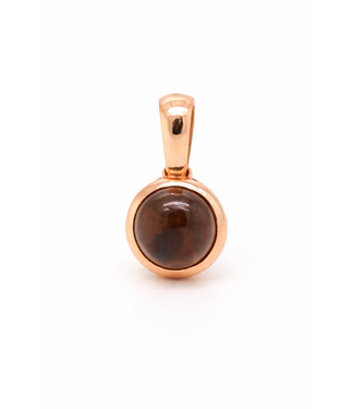 ROEMER by Bregje ROEMER by Bregje hanger Single Bubble Mini roségoud met rookkwats