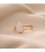 Noor ring roségoud met 0.22ct diamant W/Si 53