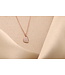 Noor hanger roségoud 14k met 0.18ct. diamant W/Si