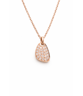 Noor Noor hanger roségoud 14k met 0.18ct. diamant W/Si