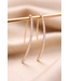 Noor oorhangers roségoud met diamant 0.26ct W/Si