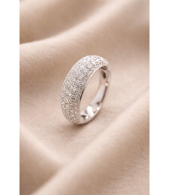 Positano ring 18k witgoud 1.85 ct. diamant 55
