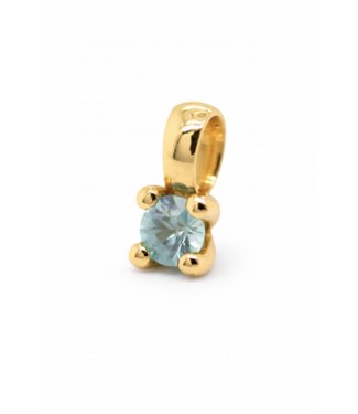 ROEMER by Bregje ROEMER by Bregje hanger Lily 18k geelgoud met natuurlijk blauwe zirkoon