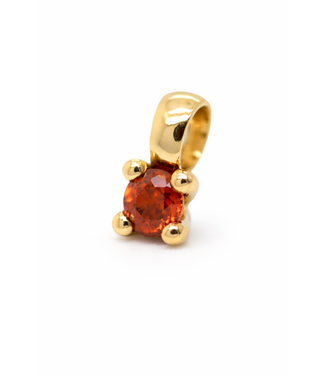 ROEMER by Bregje ROEMER by Bregje hanger Lily 18k geelgoud met natuurlijke cognac zirkoon