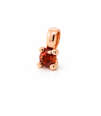 ROEMER by Bregje ROEMER by Bregjehanger Lily 18k roségoud met natuurlijke oranje Zirkoon