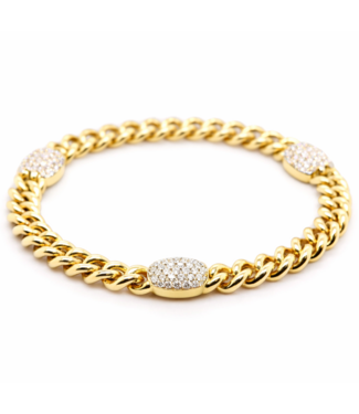 Positano Positano geelgouden armband met 2.02 ct. diamant