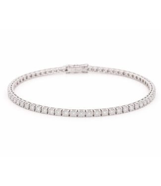 ROEMER ROEMER tennisarmband witgoud 18k 4.00ct. briljant 18 cm