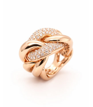 Positano Positanio ring 18k roségoud 5456/AR 0.82ct diamant maat 56