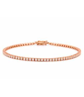 ROEMER ROEMER tennisarmband 14k roségoud 1.02ct 18cm