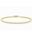 ROEMER tennisarmband 14K geelgoud met diamant 2.62ct