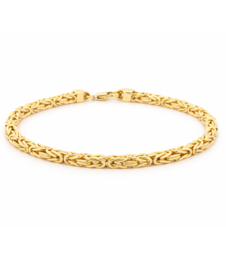 ROEMER ROEMER armband koningsschakel 14k goud 22cm 4mm