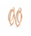 Positano oorringen 18k roségoud met 0.93ct diamant 7936/OR