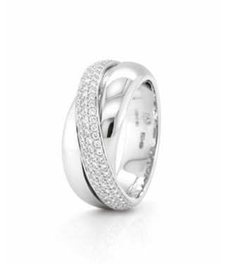 Passione Passione ring witgoud 14k met 0.60ct diamant maat 54