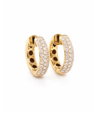 Positano Positano oorringen 18k met 0.80ct diamant