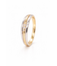 Passinone ring geel/witgoud 14k met 0.03ct G/Si maat 58