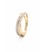 Passione Passione ring geel/witgoud 14k met 0.20ctG/Si maat 56