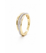 Passione 14K geel- met witgouden ring met diamant 0,35ct 56