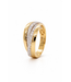 Passione Passione 14K geel- met witgouden ring met diamant 0,76ct