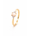 Passione ring goud 14k met Opaal en diamant 0.07ct maat 56