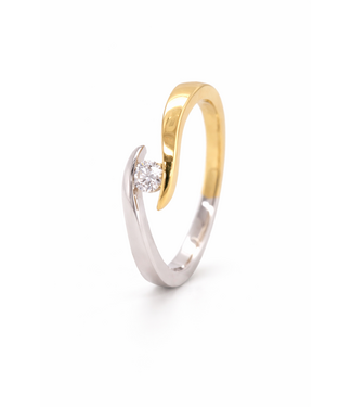 Passione Passione ring goud 14k met diamant 0.12ct maat 54
