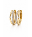 Passione Passione oorringen goud 14k met 0.11ct diamant