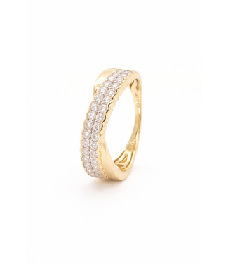 Passione Passione 14k geelgouden ring goud met diamant 0.54 ct. H/Si 56
