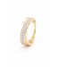 Passione 14k geelgouden ring goud met diamant 0.54 ct. H/Si 56