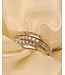 Passione 14K geel- met witgouden ring met diamant 0,76ct