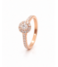 ROEMER ROEMER ring 18k rosegoud Circulo met diamant 0.68ct 51