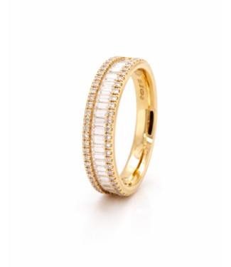 ROEMER ROEMER 18K geelgouden ring met diamanten 0.75 ct maat 53